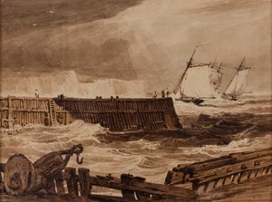 Scena na wybrzeżu autorstwa Samuel Prout