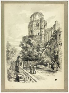 Zamek w Heidelbergu autorstwa Samuel Prout