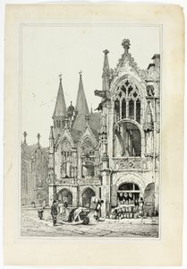 Hotel de Ville, Brunszwik autorstwa Samuel Prout