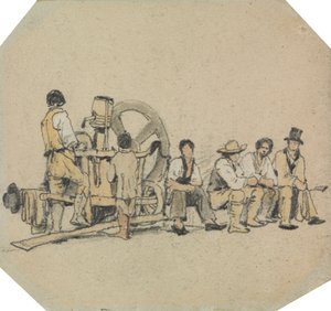 Szlifierka mechaniczna z figurami autorstwa Samuel Prout