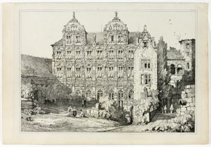 Część zamku w Heidelbergu autorstwa Samuel Prout