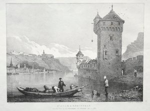 St. Goar i Rheinfels, 1824. autorstwa Samuel Prout