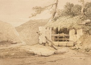 Głowa studni (akwarela) autorstwa Samuel Prout