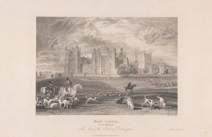 Zamek Raby, hrabstwo Durham autorstwa Samuel Rawle