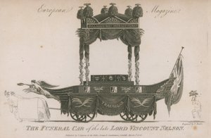 Samochód pogrzebowy zmarłego Lorda Wicehrabiego Nelson autorstwa Samuel Rawle
