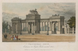 Łuk Triumfalny, wejście do Hyde Park Corner, Londyn, wzniesiony 1827