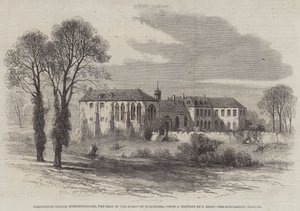Zamek Hartlebury, Worcestershire, siedziba biskupa Worcester autorstwa Samuel Read