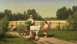 Wózek z kozą autorstwa Samuel S. Carr