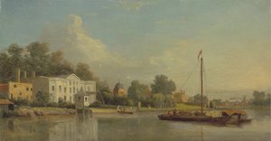 Willa papieża, Twickenham autorstwa Samuel Scott
