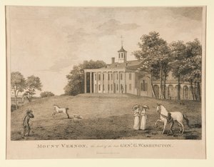 Mount Vernon, siedziba późnego generała. Waszyngton autorstwa Samuel Seymour