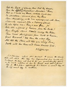 Hymn przed wschodem słońca w Vale of Chamouny, po raz pierwszy wydrukowany w 1802. autorstwa Samuel Taylor Coleridge