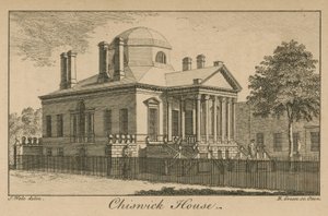 Ogólny widok Chiswick House autorstwa Samuel Wale