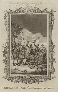 Król Ryszard III zabity w Bosworth Field autorstwa Samuel Wale