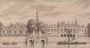 Stary Somerset House autorstwa Samuel Wale