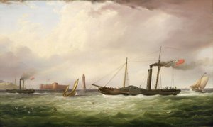 Parowiec wiosłowy "Ariel autorstwa Samuel Walters