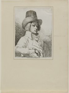 Portret B. Reading, grawer autorstwa Samuel de Wilde