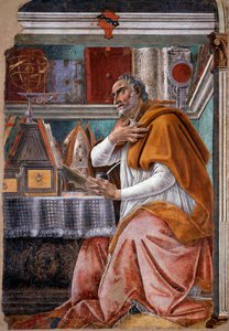 Święty Augustyn (fresk) autorstwa Sandro Botticelli