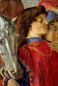 Adoracja Trzech Króli, detal Lorenzo de