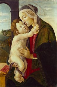 Dziewica z Dzieciątkiem, ok. 1480-1500. Artyści: Sandro Botticelli, Nieznany. autorstwa Sandro Botticelli