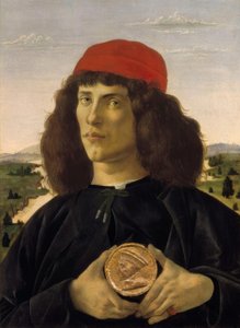 Portret nieznanej osoby z medalem Kosmy A autorstwa Sandro Botticelli