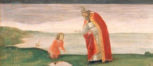 Święty Augustyn i chłopiec na plaży autorstwa Sandro Botticelli