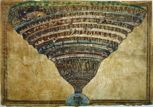 Ilustracja do Boskiej Komedii Dantego Alighieri Otchłań piekła, 1480-1490