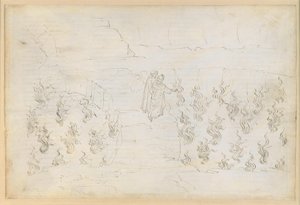„Boska komedia”, „Piekło” XXVII: Ósmy krąg piekła (Malebolge), 8. bolgia: Kara dla fałszywych doradców; rozmowa z Guido da Montefeltro autorstwa Sandro Botticelli