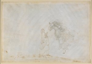 „Boska komedia”, „Raj”, księga V. Pierwsza sfera niebieska (niebo księżycowe): Beatrice wyjaśnia Dante