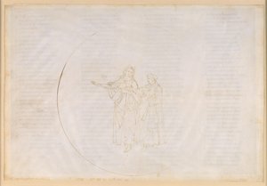 „Boska komedia”, „Raj”, księga XI. Czwarta sfera planetarna (niebo słoneczne): Tomasz z Akwinu wychwala przed Dantego działalność Franciszka z Asyżu i ubolewa nad świeckim charakterem własnego zakonu, dominikanów autorstwa Sandro Botticelli