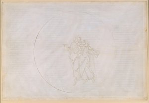 „Boska komedia”, „Raj”, pieśń XV. Piąta sfera planetarna (niebo Marsa): Cacciaguida, przodek rodu Alighieri, opowiada Danteemu o swoich przodkach w dawnej Florencji autorstwa Sandro Botticelli