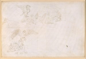 „Boska komedia”, „Czyściec” IX. Przedczyściec: strefa środkowa i taras przy bramie: sen Dantego; przed bramą Czyśćca autorstwa Sandro Botticelli