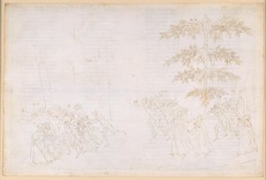 „Boska komedia”, „Czyściec” XXIII. Szósty krąg czyśćca: pokuta łakomczuchów; spotkanie z Forese Donati autorstwa Sandro Botticelli