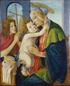 Madonna z Dzieciątkiem i małym św. Janem autorstwa Sandro Botticelli