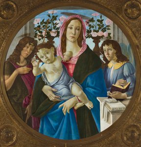 Madonna z Dzieciątkiem, Św. Janem Chrzcicielem i Aniołem autorstwa Sandro Botticelli