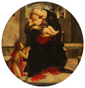 Maryja z Dzieciątkiem i małym Janem autorstwa Sandro Botticelli