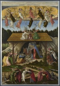 Mistyczna szopka. 1500 autorstwa Sandro Botticelli