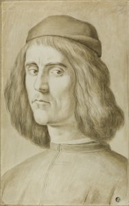 Popiersie portretowe młodego mężczyzny autorstwa Sandro Botticelli