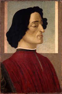 Portret Giuliano de Medici 14531478, ok. 1475 autorstwa Sandro Botticelli