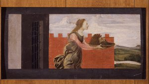 Salomea z głową św. Jana Chrzciciela (tempera na płycie) autorstwa Sandro Botticelli