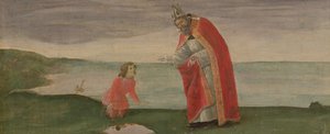 Wizja św. Augustyna z ołtarza św. Barnaby, ok. 1488 (tempera na desce) autorstwa Sandro Botticelli