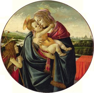 Madonna z Dzieciątkiem i św. Janem Chrzcicielem autorstwa Sandro Botticelli