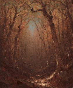 Jesień, leśna ścieżka autorstwa Sanford Robinson Gifford