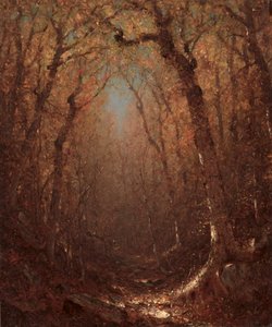 Jesień, leśna ścieżka, 1876.