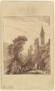 Zamek i Figury autorstwa Sanford Robinson Gifford