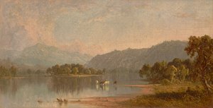Góra Waszyngtona znad rzeki Saco 1858 (olej na płótnie) autorstwa Sanford Robinson Gifford
