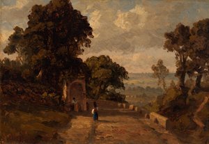 W pobliżu Ariccia, Włochy autorstwa Sanford Robinson Gifford