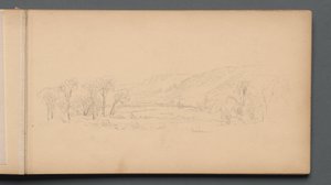 Szkicownik, strona 06: "Gorham" (Maine) autorstwa Sanford Robinson Gifford