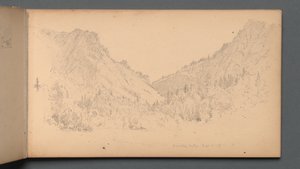 Szkicownik, strona 18: Dixville Notch, 4 września 89, 1859. autorstwa Sanford Robinson Gifford