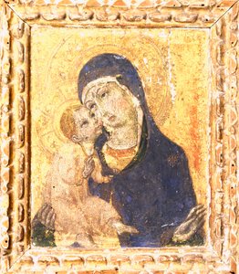 Madonna z Dzieciątkiem – Sano Di Pietro (1406-1481), druga połowa XV w. autorstwa Sano di also Ansano di Pietro di Mencio Pietro