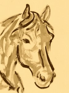 Ekspresyjny portret konia autorstwa Santhosh ch